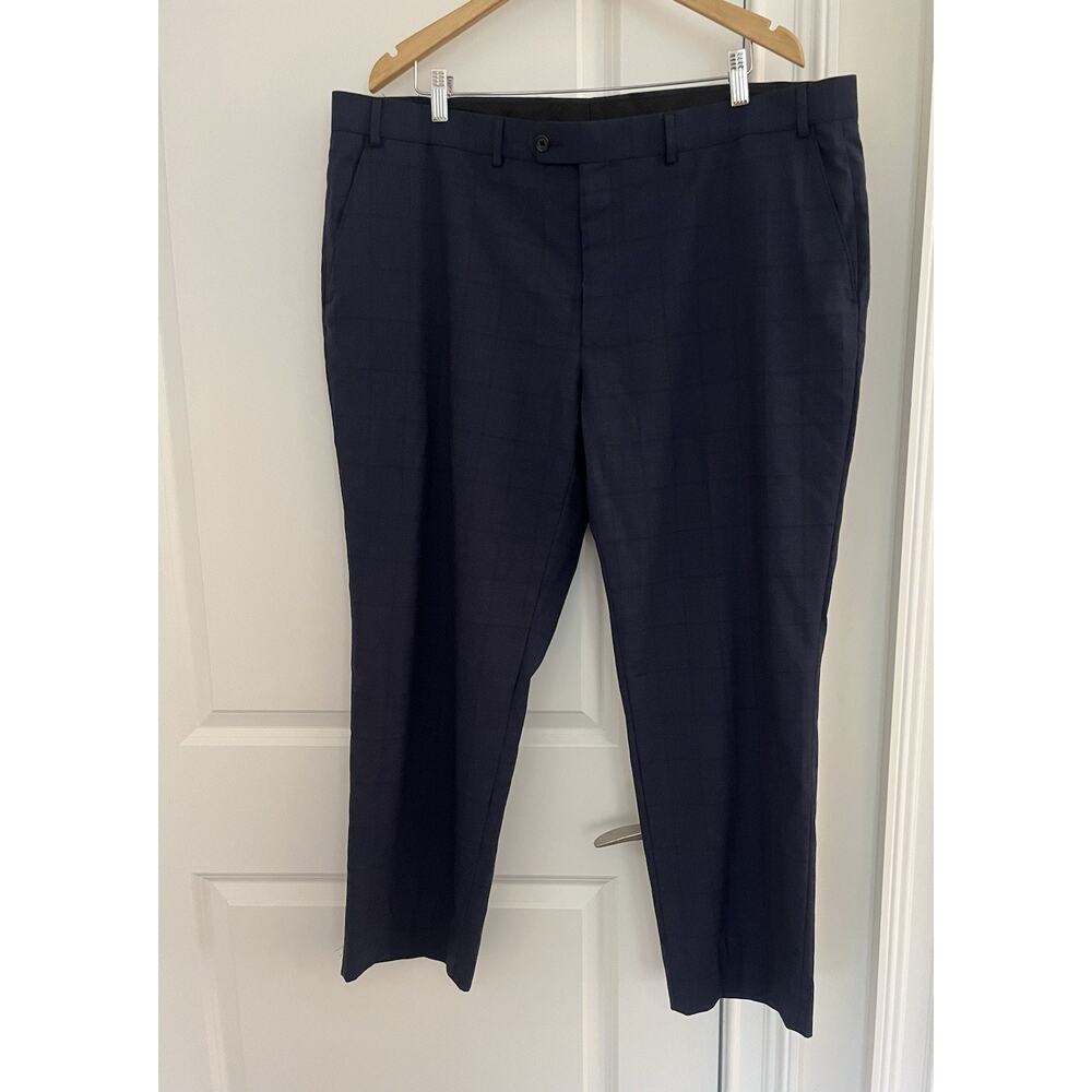 Lauren Ralph Lauren men’s plaid pants waist 42 Inseam 29 dark blue navy